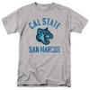 California State University San Marcos Official Cougars Logo Unisex Adult T Shirt,Athletic Heather, 4X-Large view 1