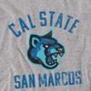 California State University San Marcos Official Cougars Logo Unisex Adult T Shirt,Athletic Heather, 4X-Large view 2