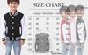 BAICAIYU Kids Varsity Baseball Jackets Boys Girls Fit Varsity Jacket Warm Combed Cotton Fleece Coats (Red black,6Years,6 Years) view 3