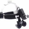 BONEW Headband 3.5X-420mm Magnification Binocular Loupes with 5W Adjustable Headband Lamp Jeweler or Hobby Adjustable Pupil Distance Brightness Head Circumference (Black) view 3