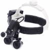 BONEW Headband 3.5X-420mm Magnification Binocular Loupes with 5W Adjustable Headband Lamp Jeweler or Hobby Adjustable Pupil Distance Brightness Head Circumference (Black) view 4