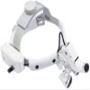 BONEW Headband 3.5X-420mm Magnification Binocular Loupes with 5W Adjustable Headband Lamp Jeweler or Hobby Adjustable Pupil Distance Brightness Head Circumference (Silver) view 3
