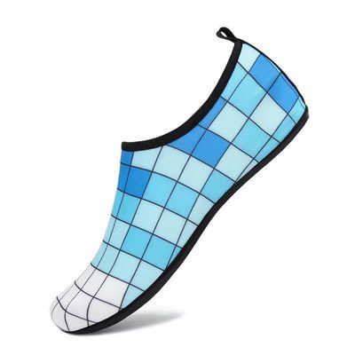 Unisex Young Fashion Comfortable Flexible Mesh Beach Slippers for Beach Swiming Diving Surfing Wading Water Sports Pool Yoga Blue White 9.5-10.5 Men/11-12 Women