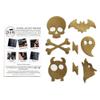DJR Spooky - Self-Adhesive Down Jacket Repair Patches | Waterproof, Tear-Resistant, Pre-Cut Patches | 7-Piece Set for Outdoor Gear, Sleeping Bags, Backpacks & Tents (Gold) view 2