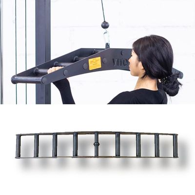 WEBUP LAT Pulldown Bar Cable Attachments with Multi-Handle 120cm Fitness Pull Down Bar Tricep Training Gym Strength Workout