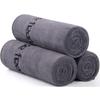Wuwahold Microfiber Gym Towels Bigger Size Super Soft for Exercise Fitness, Sports, Workout, 380-GSM 15-Inch x 31-Inch Quick-Drying Towels (3 Pack, Grey) view 3