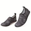 Zonkacen Unisex Casual Athletic Breathable Quick Drying Upstream Shoes for Outdoor Fishing Upstream Beach River Sea Boat Aqua Sport Holiday Gray White 9.5-10.5 Men/11-12 Women view 4