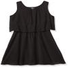 Amy Byer Girls' Popover Dress, Black, 14 view 1
