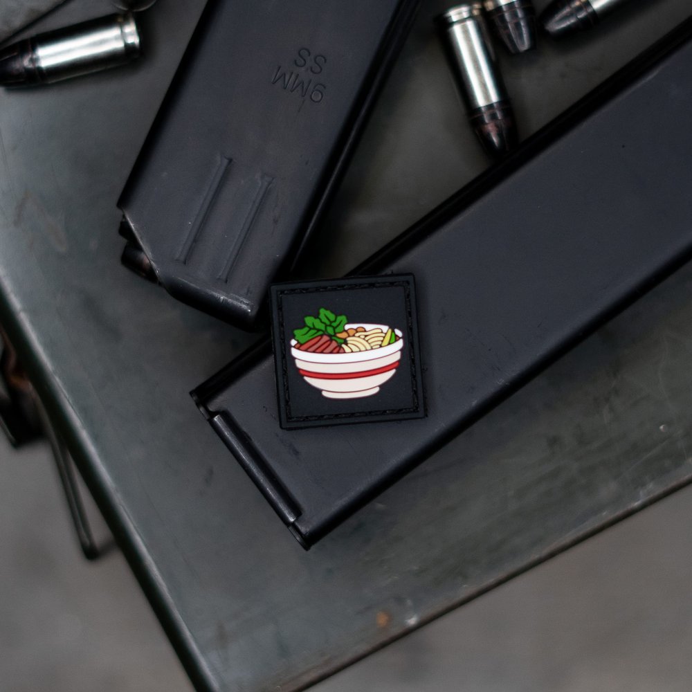 Bowl of Pho Ranger Eye PVC Morale Patch Hook Backed by NEO Tactical