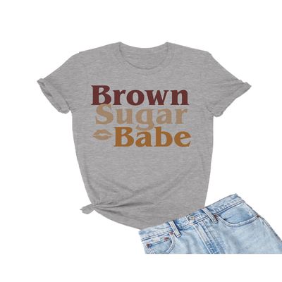 4X-Large Oxford Mens Brown Sugar Babe Black Women Heritage Pride T-Shirt