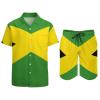 Adugen Origei Jamaican Flag Casual Beach Suit Summer Beach Shorts 80s 90s Men's Swim Trunks Printed Beach Shorts M view 3
