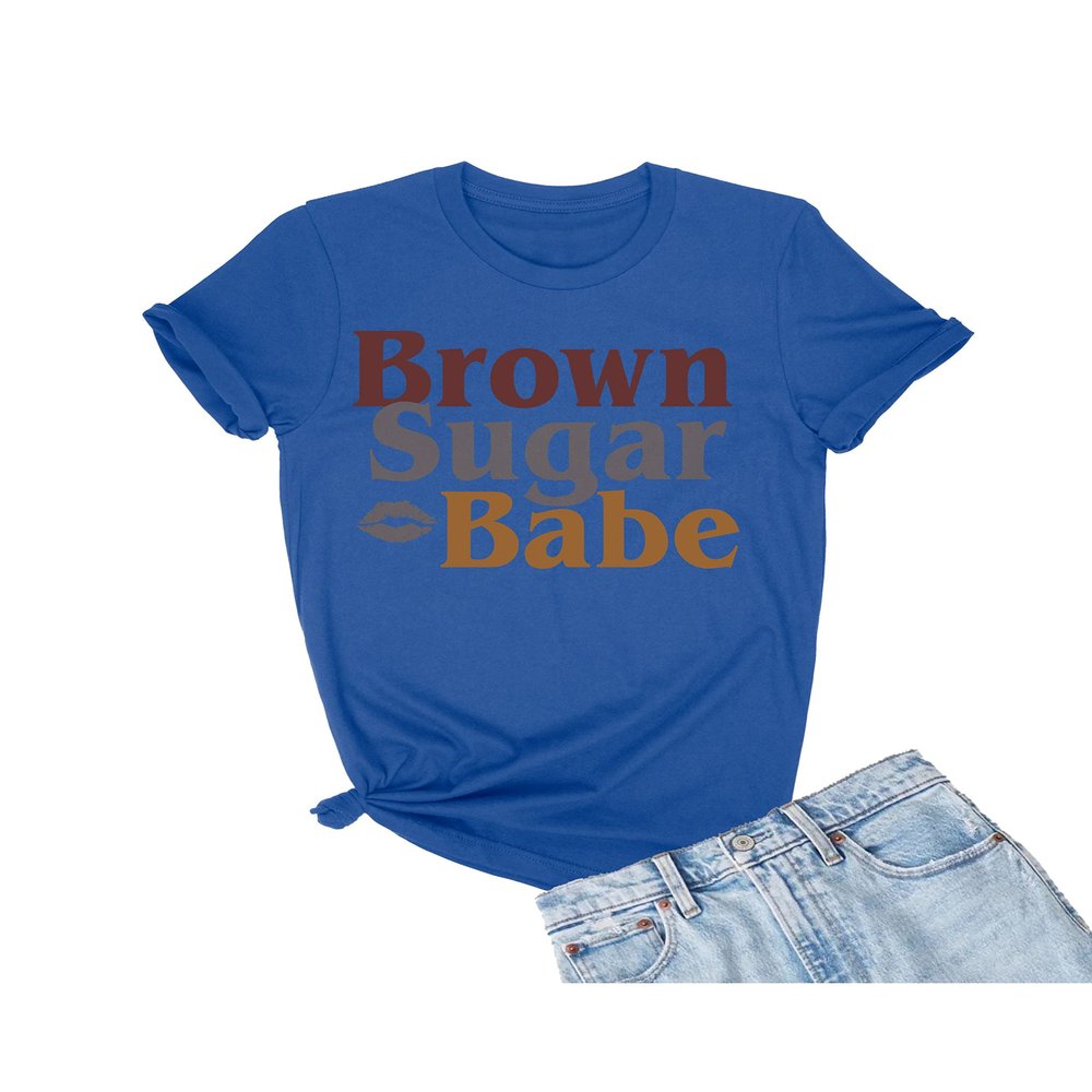5X-Large Royal Mens Brown Sugar Babe Black Women Heritage Pride T-Shirt