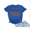 5X-Large Royal Mens Brown Sugar Babe Black Women Heritage Pride T-Shirt view 1