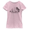 Girl's Star Wars: Obi-Wan Kenobi Darth Vader vs Kenobi Sketch Lightsaber Duel T-Shirt - Light Pink - X Large view 1