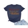 4X-Large Navy Blue Mens Brown Sugar Babe Black Women Heritage Pride T-Shirt view 1