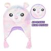 ABG Accessories Girls Critter Winter Hat and 2 Pair Gloves or Mittens (Toddler/Little Girls), Size Age 4-7, Pink Bear Gloves view 2