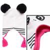 ABG Accessories Girls Critter Winter Hat and 2 Pair Gloves or Mittens (Toddler/Little Girls), Size Age 4-7, Panda Gloves view 2