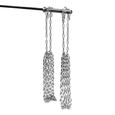 Bells of Steel Weight Lifting Chains Workout Chains, Quick Link Weightlifting Chains, Zinc Plated Barbell Chains for Rust Resistance, Gym Accessories for Weight Lifting, Pair of 83 lb Chain Set