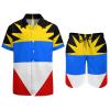 Adugen Origei Party Shorts Shirt Men Swim Trunks Quick Antigua and Barbuda Flag Dry Surfing Beach Shorts with Pockets Casual Beach Suit S view 3