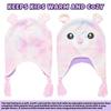 ABG Accessories Girls Critter Winter Hat and 2 Pair Gloves or Mittens (Toddler/Little Girls), Size Age 2-4, Pink Bear Mittens view 3