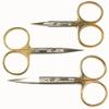 THREE NEW MUST HAVE FLY TYING SCISSORS SET WITH ONE SERRATED BLADE SIDE - EXCELLENT QUALITY view 1