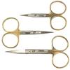 THREE NEW MUST HAVE FLY TYING SCISSORS SET WITH ONE SERRATED BLADE SIDE - EXCELLENT QUALITY view 2