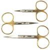 THREE NEW MUST HAVE FLY TYING SCISSORS SET WITH ONE SERRATED BLADE SIDE - EXCELLENT QUALITY view 3