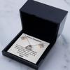 Love Dancing Necklace Luxury Box Message Card Necklace Daughter Necklace Gift from Dad Jewelry with Message Card Gift for Daughter Jewelry Pendant F view 1