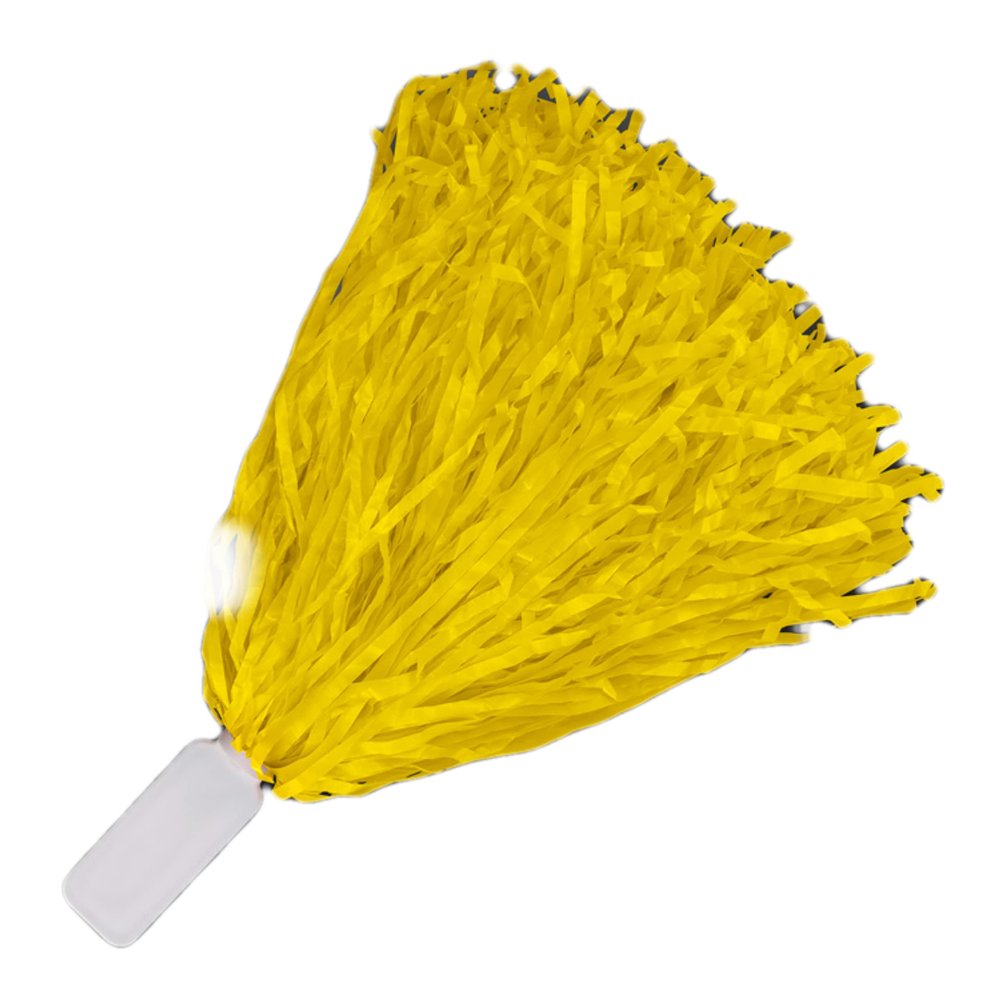 blinkee Non Light Up Short Handle Cheer Pom poms Yellow