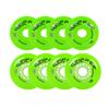Labeda Roller Hockey Wheels Gripper Crossover X-Soft 74A Green 76mm 80mm Hilo view 1