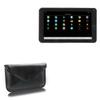 BoxWave Case Compatible with Naxa NID-7019 - Elite Leather Messenger Pouch, Synthetic Leather Cover Case Envelope Design - Jet Black view 1