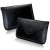 BoxWave Case Compatible with Naxa NID-7019 - Elite Leather Messenger Pouch, Synthetic Leather Cover Case Envelope Design - Jet Black view 2