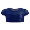 easyforever Girls Athletic Dance Sports Sequins Crop Tops Vest Shirts Gymnastics Ballet Jazz Dance Tank Tops Dancewear Dark Blue 6 Years view 1