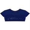 easyforever Girls Athletic Dance Sports Sequins Crop Tops Vest Shirts Gymnastics Ballet Jazz Dance Tank Tops Dancewear Dark Blue 6 Years view 3