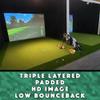 SPECTRUM GOLF SIMULATORS- Golf Impact Screen Poly Mesh for Golf Simulator-Triple Hemmed-US Made (120 x 96) view 3