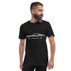 JG Infinite 1968 Stang GT Fastback Collector Pony Car Short-Sleeve Unisex T-Shirt Black view 3