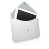 BoxWave Case Compatible with Icarus eXceL - Elite Leather Messenger Pouch, Synthetic Leather Cover Case Envelope Design - Ivory White view 2