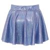 easyforever Kids Girls Sequins Metallic Skater Skort Ballet Dance Athletic Skirt Latin Ballroom Performance Mini Skirt Royal Blue 13-14 Years view 2