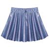 easyforever Kids Girls Sequins Metallic Skater Skort Ballet Dance Athletic Skirt Latin Ballroom Performance Mini Skirt Royal Blue 13-14 Years view 3