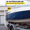 VEVOR Boat Trailer Guide-on, 60", 2PCS Steel Trailer Post Guide ons, w/White PVC Tube Covers, Complete Mounting Accessories Included, for Ski Boat, Fishing Boat or Sailboat Trailer view 2