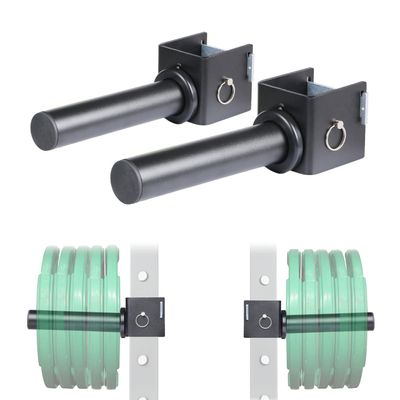 SYL Fitness Olympic Weight Plates Holder Power Rack Attachment Weights Storage Rack, Fit 3x3" Rack (All Hole Size)