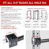 SYL Fitness Olympic Weight Plates Holder Power Rack Attachment Weights Storage Rack, Fit 3x3" Rack (All Hole Size) view 3