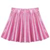 easyforever Kids Girls Sequins Metallic Skater Skort Ballet Dance Athletic Skirt Latin Ballroom Performance Mini Skirt Hot Pink 6-8 Years view 3