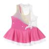 easyforever Kids Girls Long Sleeve Skirted Leotards Bodysuit Ballet Dance Dress Ballerina Figure Ice Skating Dress 005_Pink&White 12 Years view 2