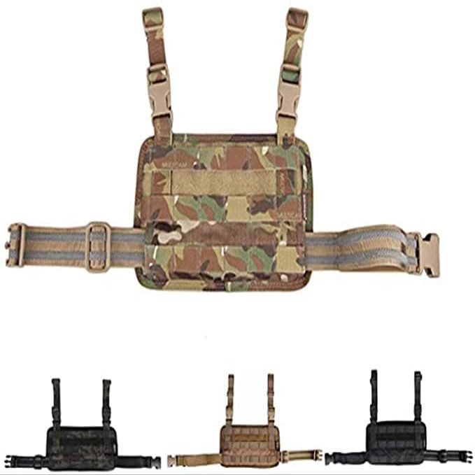 Modular Rife Leg Panel Tactical MOLLE Accessory Hunting Military Pouch (Multicam Black)