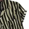 Retro Shirts for Men Button Up Short Sleeve 70S Vintage Stripes Dress Shirts Casual Summer Loose Fit Beach Tops Pocket view 4