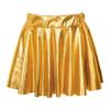 easyforever Kids Toddler Girls Metallic Athletic Dance Skirt Pleated Skirts High Waist Skater Skirt Skort Mini Skirts Gold 13-14 Years view 1