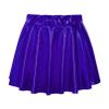 easyforever Kids Toddler Girls Metallic Athletic Dance Skirt Pleated Skirts High Waist Skater Skirt Skort Mini Skirts Royal Blue 2-4 Years view 2
