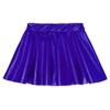 easyforever Kids Toddler Girls Metallic Athletic Dance Skirt Pleated Skirts High Waist Skater Skirt Skort Mini Skirts Royal Blue 2-4 Years view 3