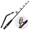 BERRYPRO Bent/Straight Butt Trolling Rod 1-Piece / 2-Piece Saltwater Offshore Fishing Rod Big Game Roller Rod Conventional Boat Fishing Pole (Bent Butt - Roller Guide - Length 5'6''-2pc (80-150lbs)) view 1